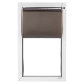 Pet Door, X-Large, with Double Magnetic Flaps and Metal Frame, Strong and Weatherproof Dog Door for Interior and Exterior Doors, Easy to Install