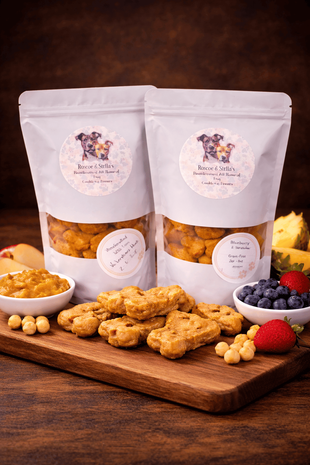 Roscoe & Stella's Premium Handcrafted Grain-Free Peanut Butter & Pumpkin