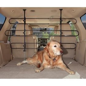 Deluxe Adjustable Tubular Dog Car Barrier – Expandable Pet Safety Barrier for SUVs & Cars (32"–49" H x 33"–57" W)