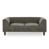 Modern Pet Sofa with Backrest & Armrests – Rectangular Dog Couch (Dark Grey)