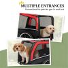 Foldable Dog Bike Trailer for Medium Dogs – Pet Bicycle Carrier with 20" Wheels, Safety Flag & Mesh Ventilation