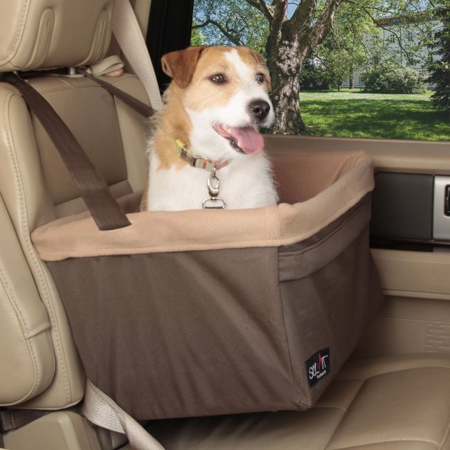 Elevated Small Dog Car Booster Seat – Secure Pet Travel Seat with Washable Liner & Safety Leash (Up to 12 lbs.) (Option: Extra Large)
