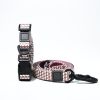 Trendy Printed PVC Dog Leash & Collar Set, Waterproof Durable Pet Lead with Unique Pattern, Adjustable for Small Medium Large Dogs