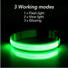 LED Adjustable Dog Collar – Light Up, Waterproof Safety Collar for Night Visibility